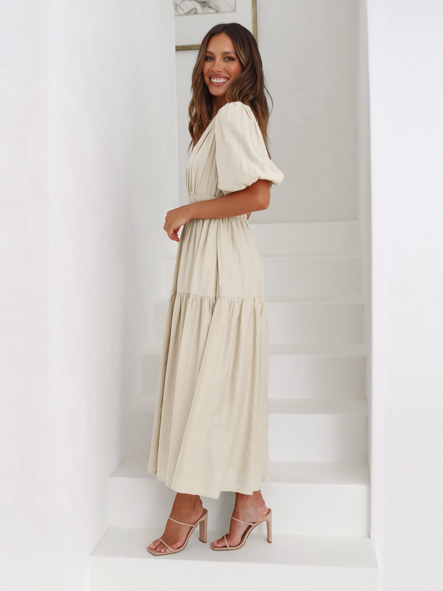 Robe à Manches Bouffantes – Projet Paris – Élégance et volume