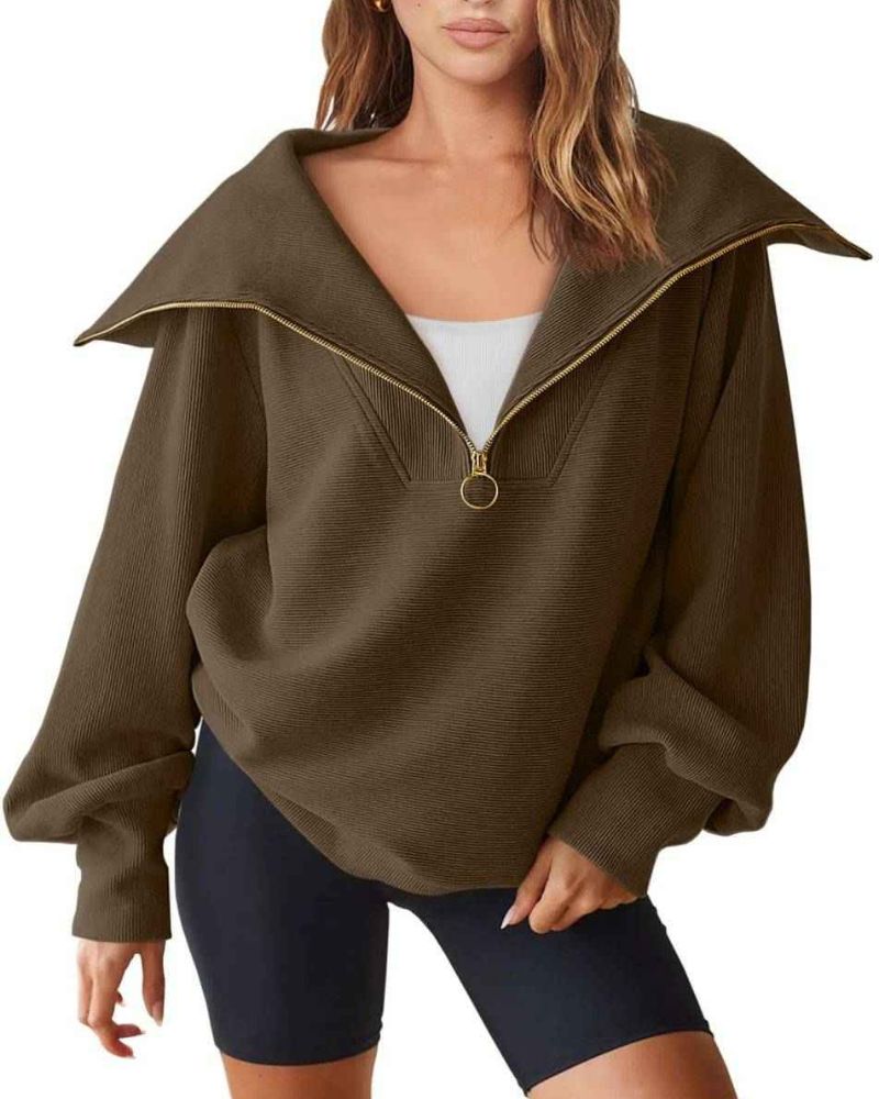 Pull Demi-Zip Polyvalent - Projet Paris - Pratique et Moderne pour Toutes les Occasions