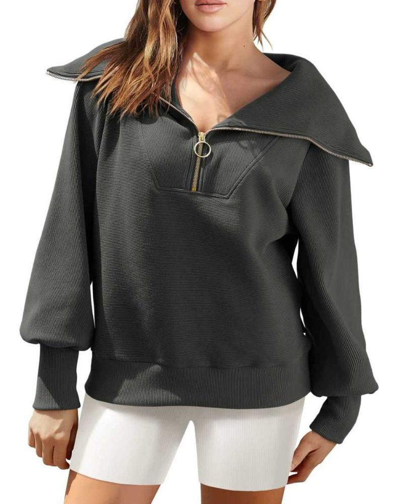 Pull Demi-Zip Polyvalent - Projet Paris - Pratique et Moderne pour Toutes les Occasions