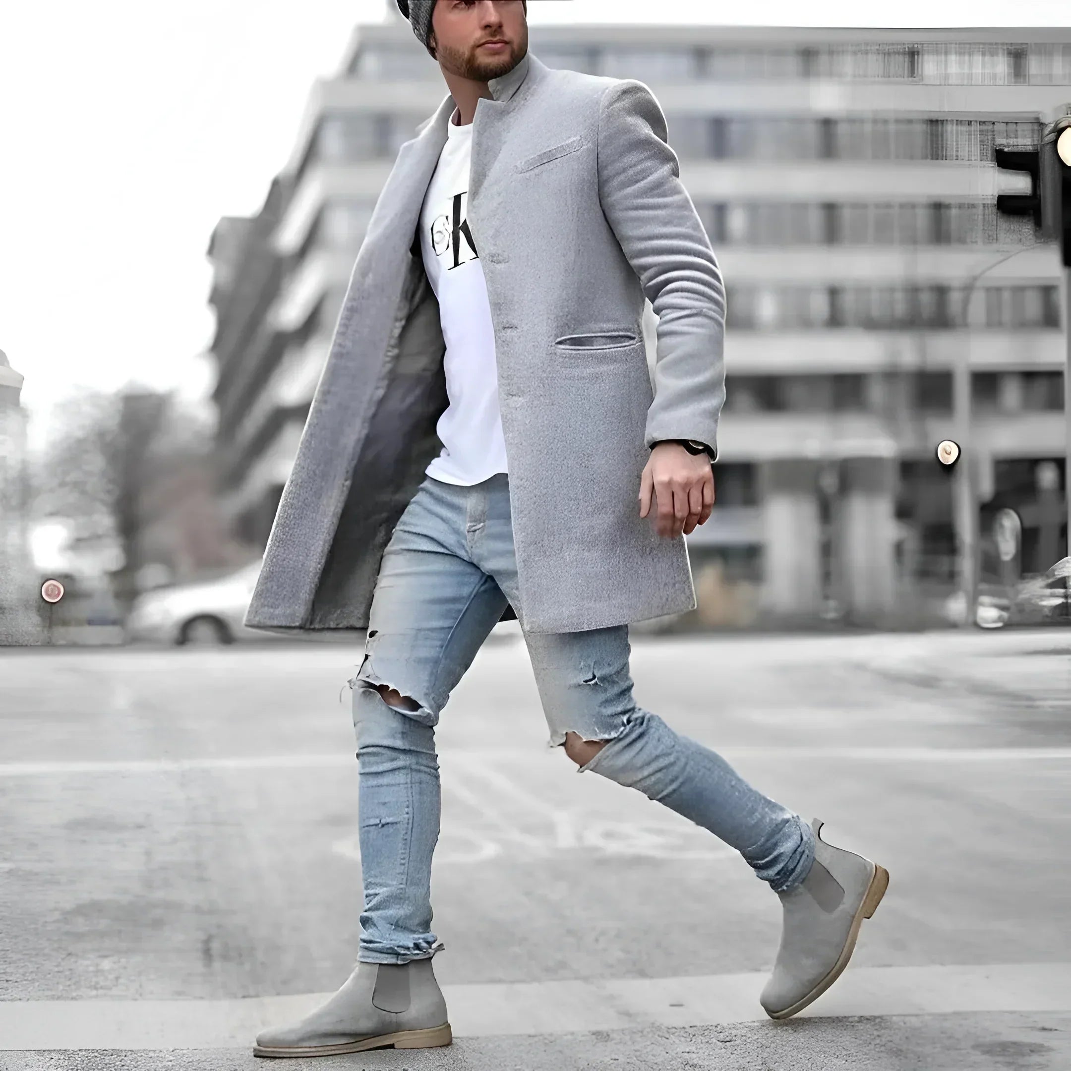 Plumeau en laine élégante - Chic et Raffiné - Projet Paris - Parfait pour un look élégant