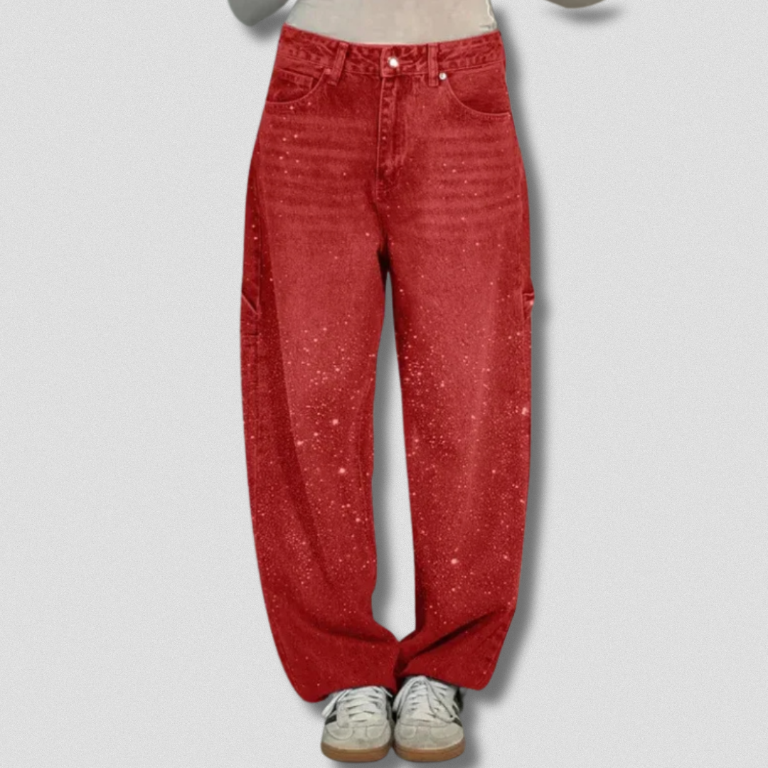 Jean femme premium – Détail brillant et coupe moderne – Projet Paris – Look tendance