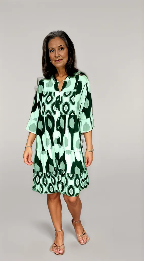 Robe swing à imprimé abstrait - Projet Paris - Audacieuse et moderne