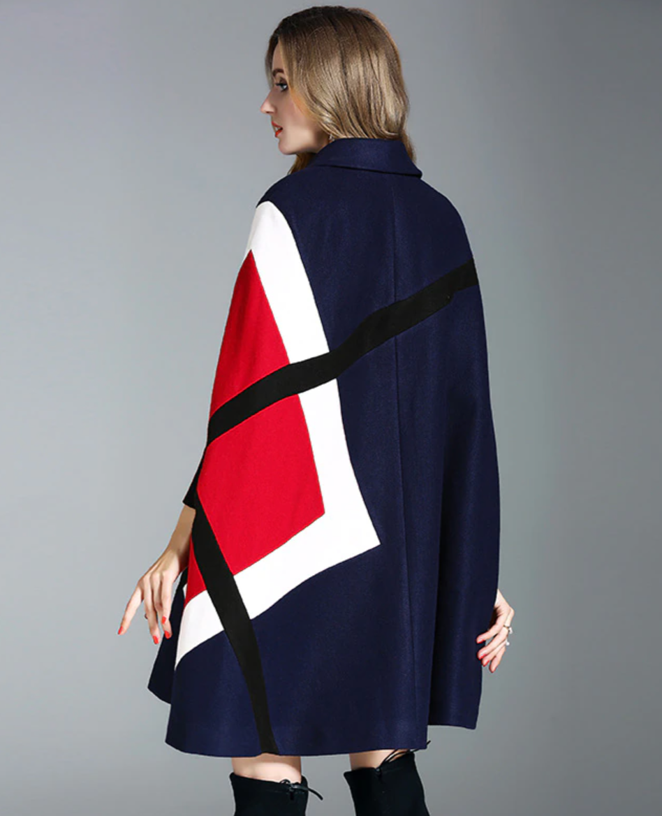 Cape Manteau à Manches Chauve-souris – Projet Paris – Originalité et Confort