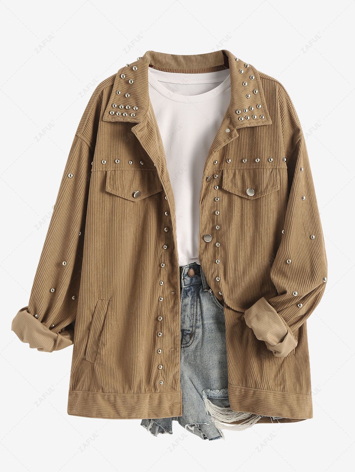 Veste streetwear en corduroy - Moderne et stylée - Projet Paris - Idéale pour un look urbain