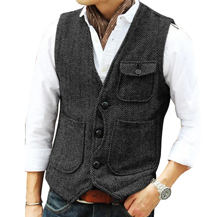 Veste simple boutonnage en cachemire pour hommes - Projet Paris - Luxe et confort