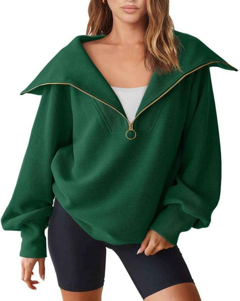 Pull Demi-Zip Polyvalent - Projet Paris - Pratique et Moderne pour Toutes les Occasions