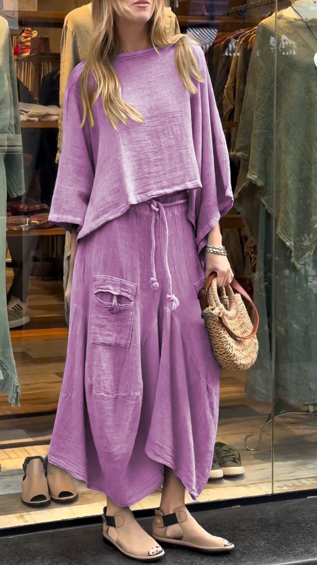 Ensemble Casual en Mélange de Coton – Projet Paris – Confort et sophistication