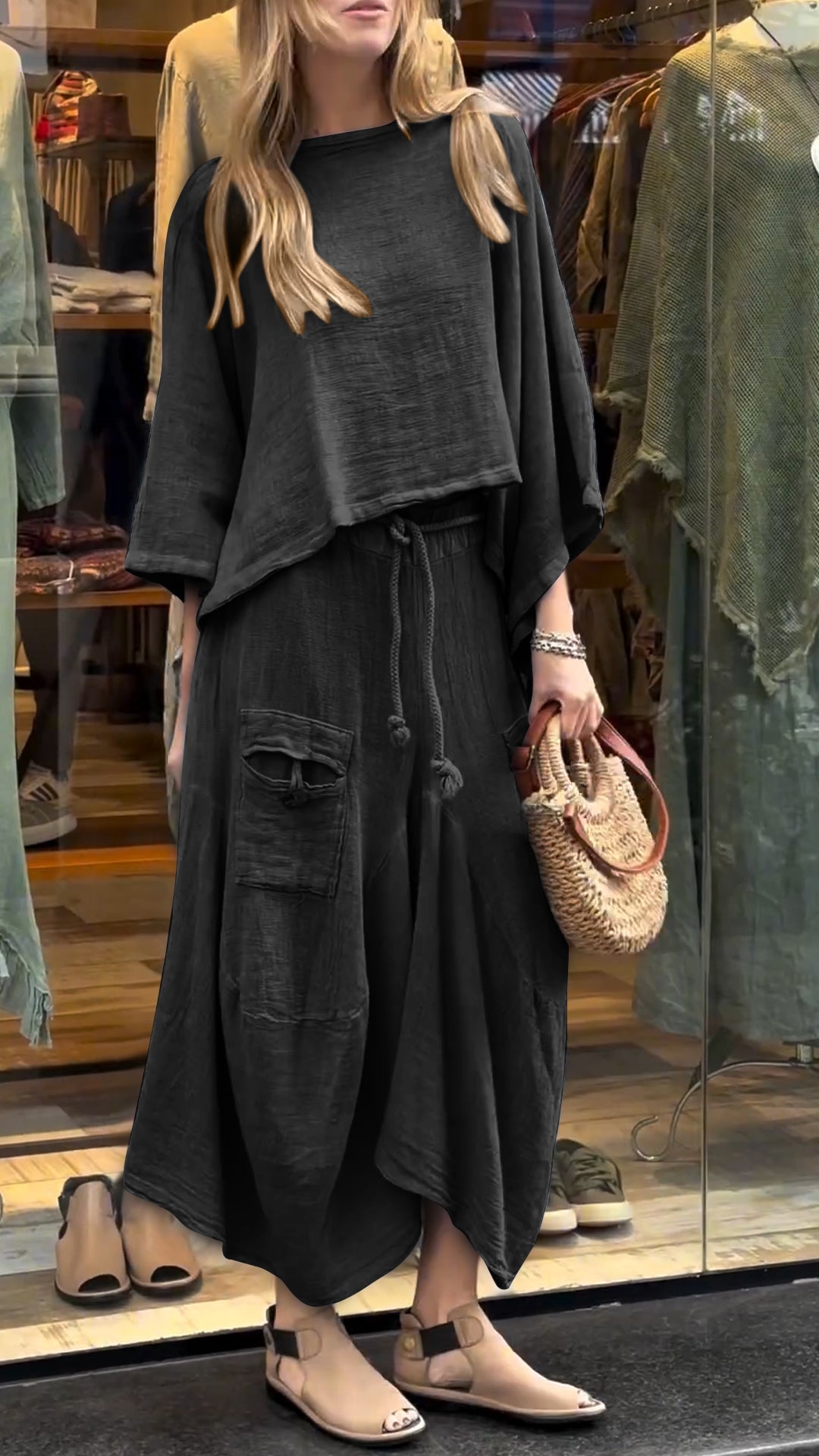 Ensemble Casual en Mélange de Coton – Projet Paris – Confort et sophistication