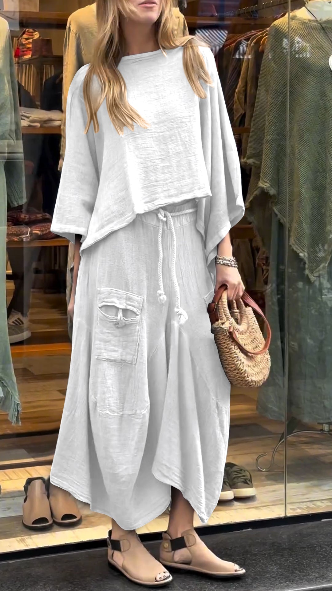Ensemble Casual en Mélange de Coton – Projet Paris – Confort et sophistication