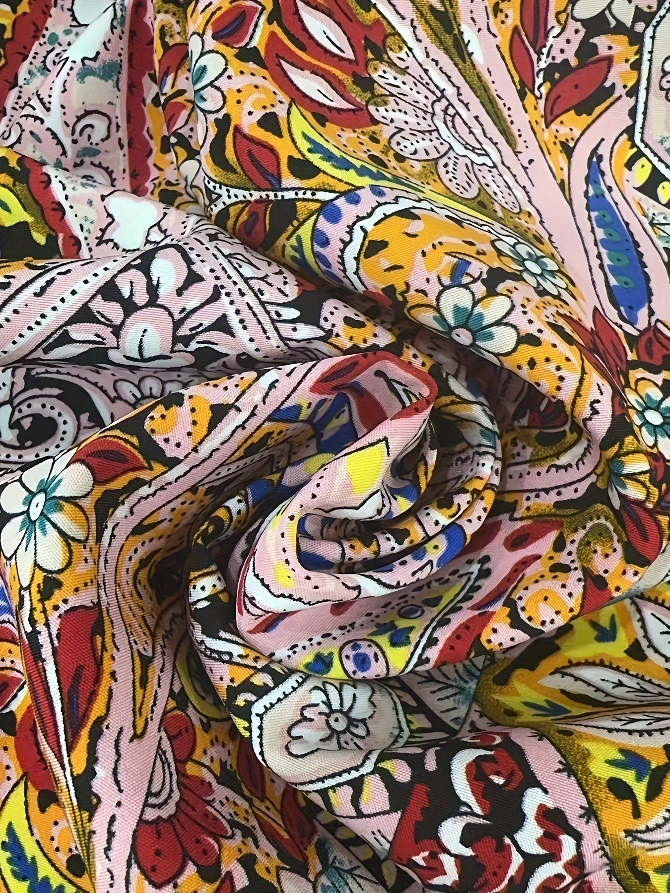 Longue robe à imprimé paisley avec dos croisé - Projet Paris - Chic et tendance