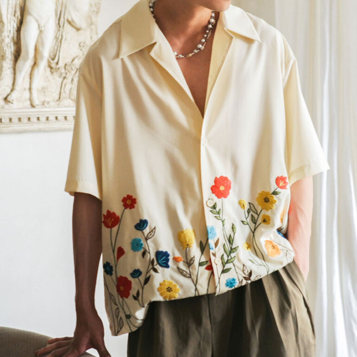 Chemise à fleurs femme Jessica – Projet Paris – Élégance florale et coupe boutonnée