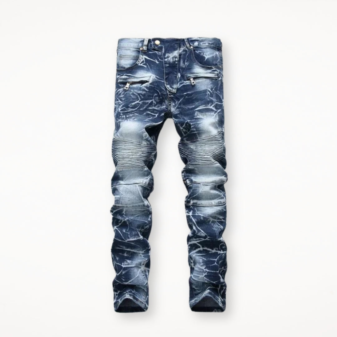 Jean homme vintage – Style Motor Driver – Projet Paris – Look nostalgique et silhouette affinée