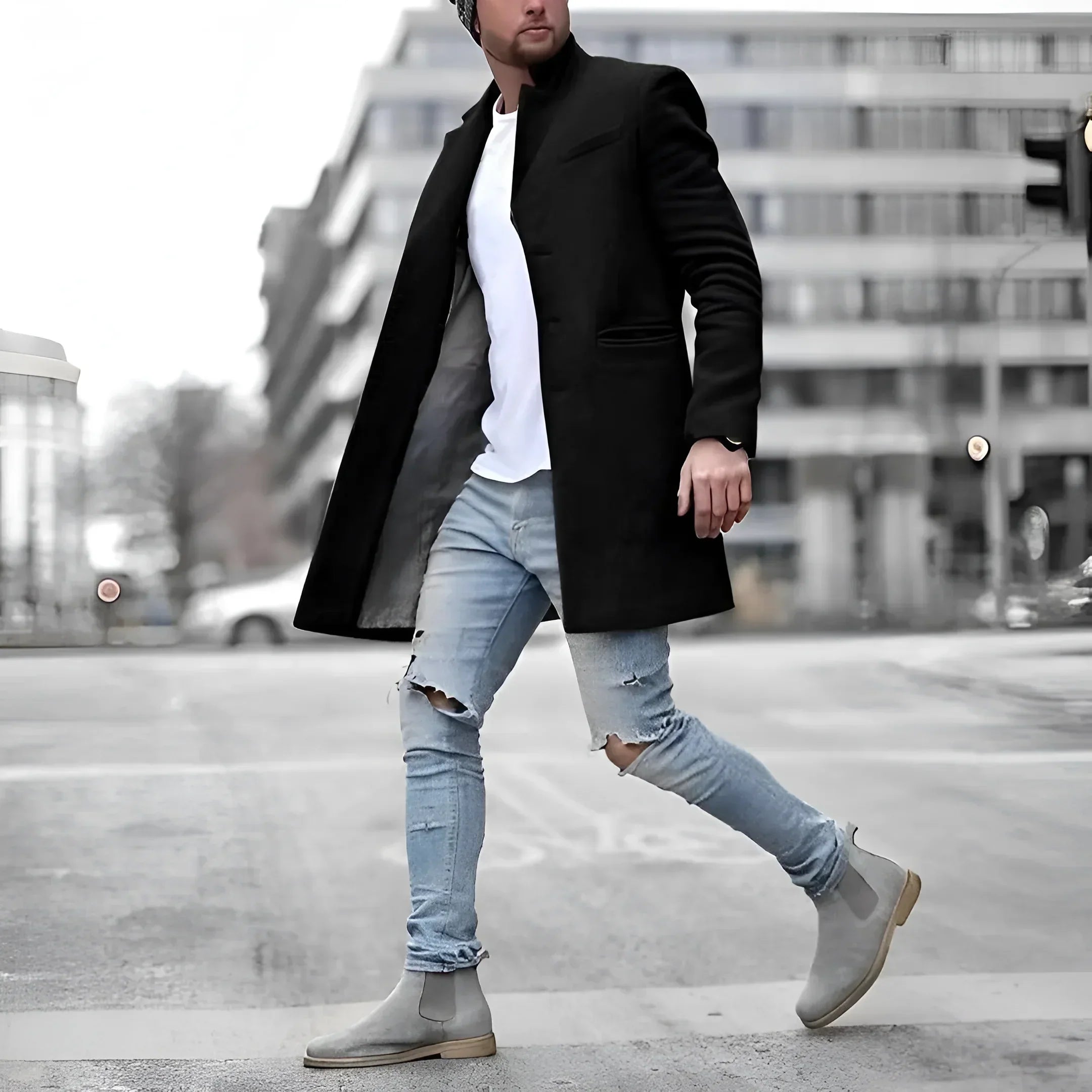 Plumeau en laine élégante - Chic et Raffiné - Projet Paris - Parfait pour un look élégant