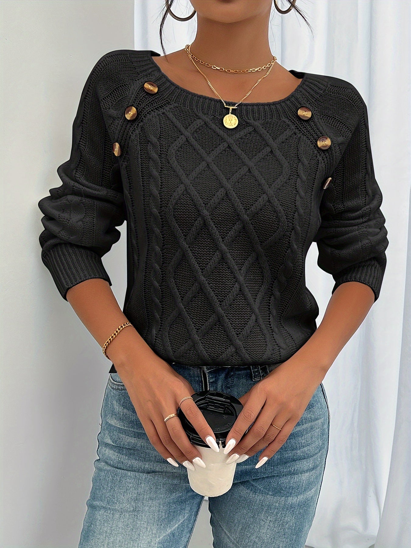 Pull à col rond - Projet Paris - Simplicité et confort - Parfait pour un look décontracté