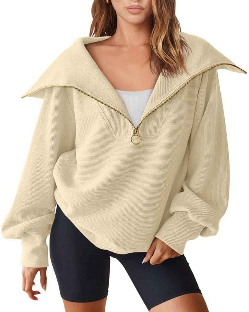 Pull Demi-Zip Polyvalent - Projet Paris - Pratique et Moderne pour Toutes les Occasions
