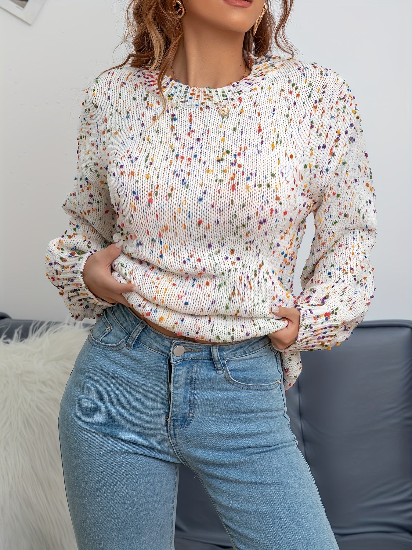 Pull Coloré - Style Audacieux - Projet Paris - Design Vibrant - Parfait pour l'Automne