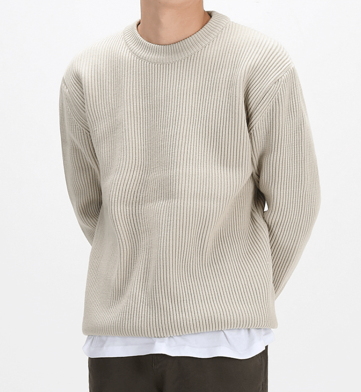 Pull à col rond pour hommes - Confort et style intemporel - Projet Paris - Idéal pour une tenue casual