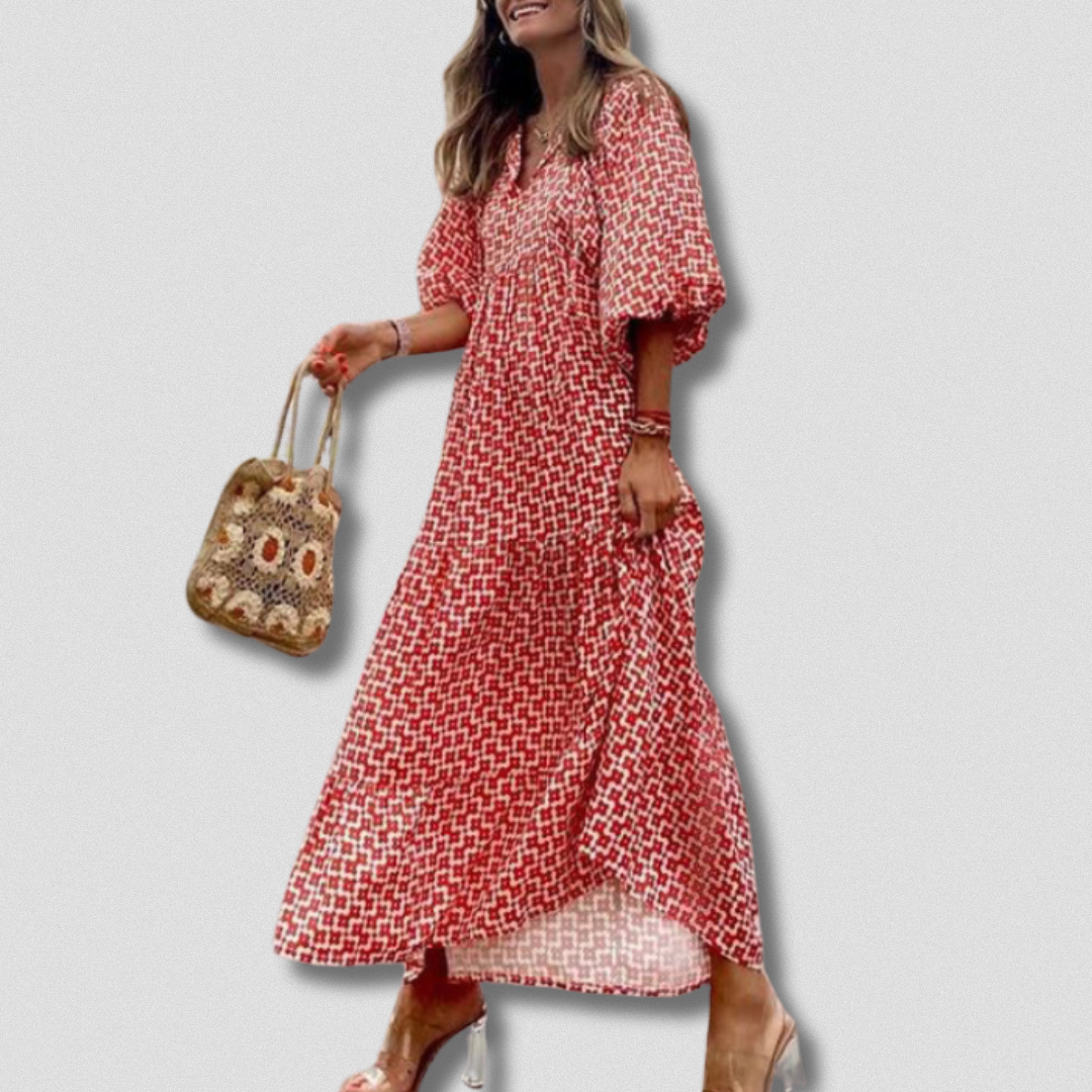 Robe artisanale femme – Imprimé floral et coloré – Projet Paris – Élégance naturelle