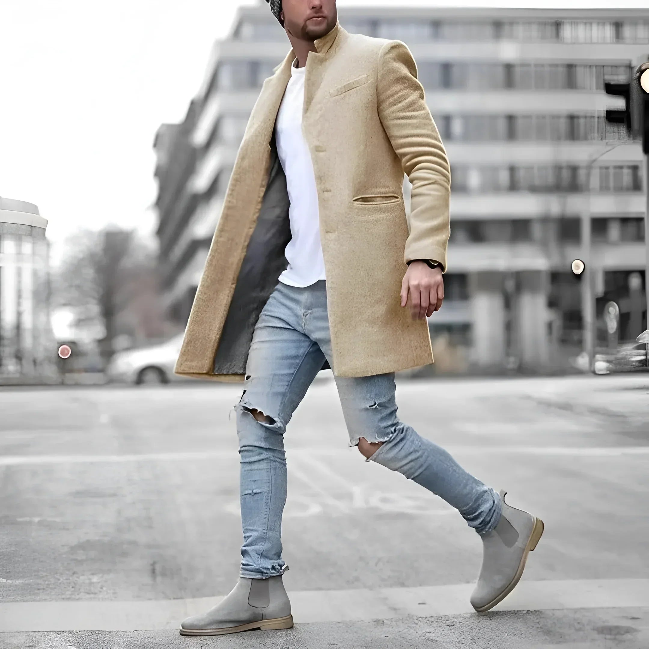 Plumeau en laine élégante - Chic et Raffiné - Projet Paris - Parfait pour un look élégant