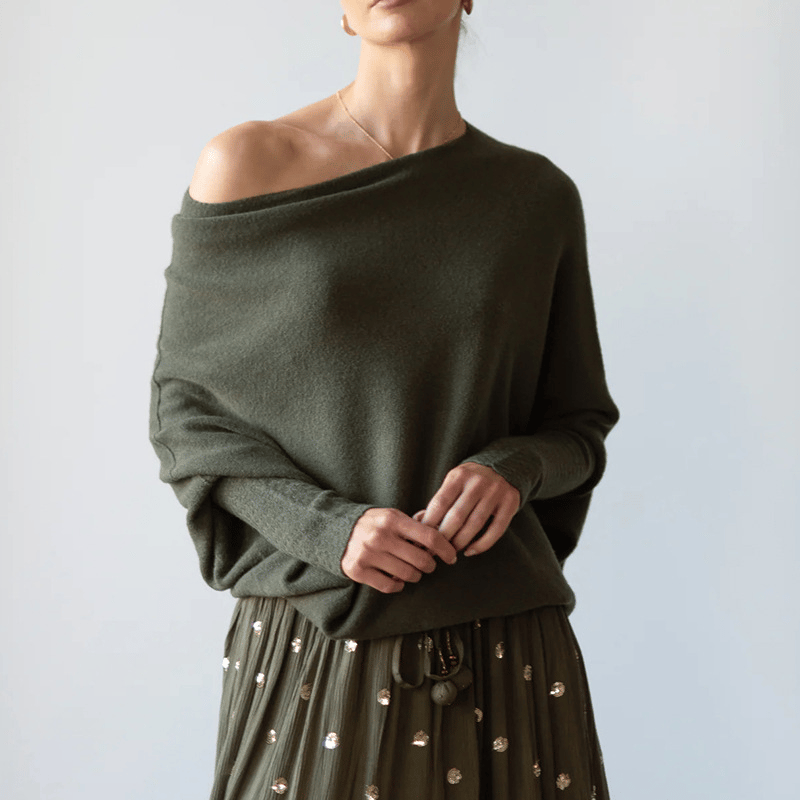 Pull confortable avec finition élégante sur l'épaule pour femmes - Projet Paris - Chic et pratique