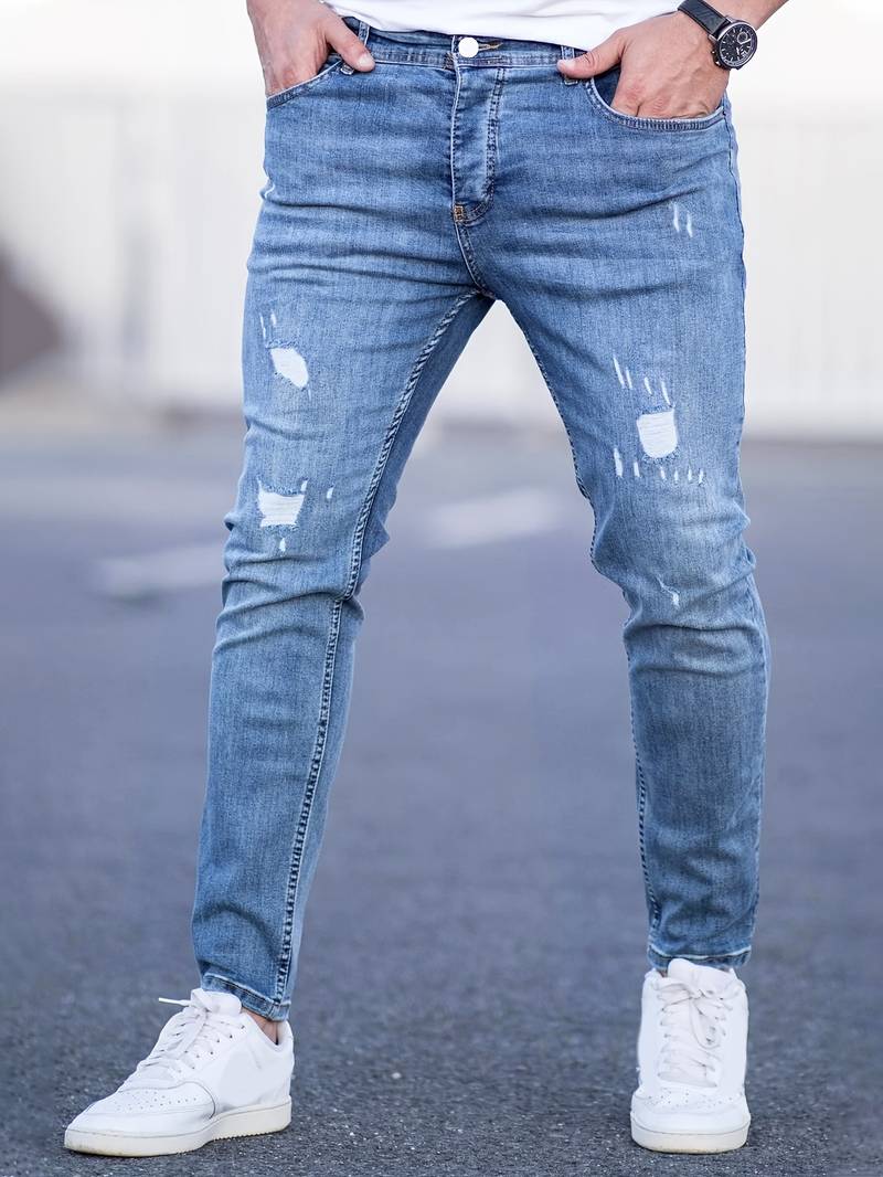 Jean déchiré homme moderne – Projet Paris – Coupe slim tendance et confort