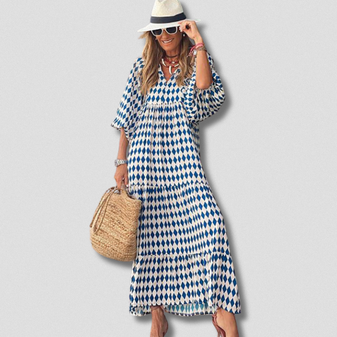 Robe artisanale femme – Imprimé floral et coloré – Projet Paris – Élégance naturelle
