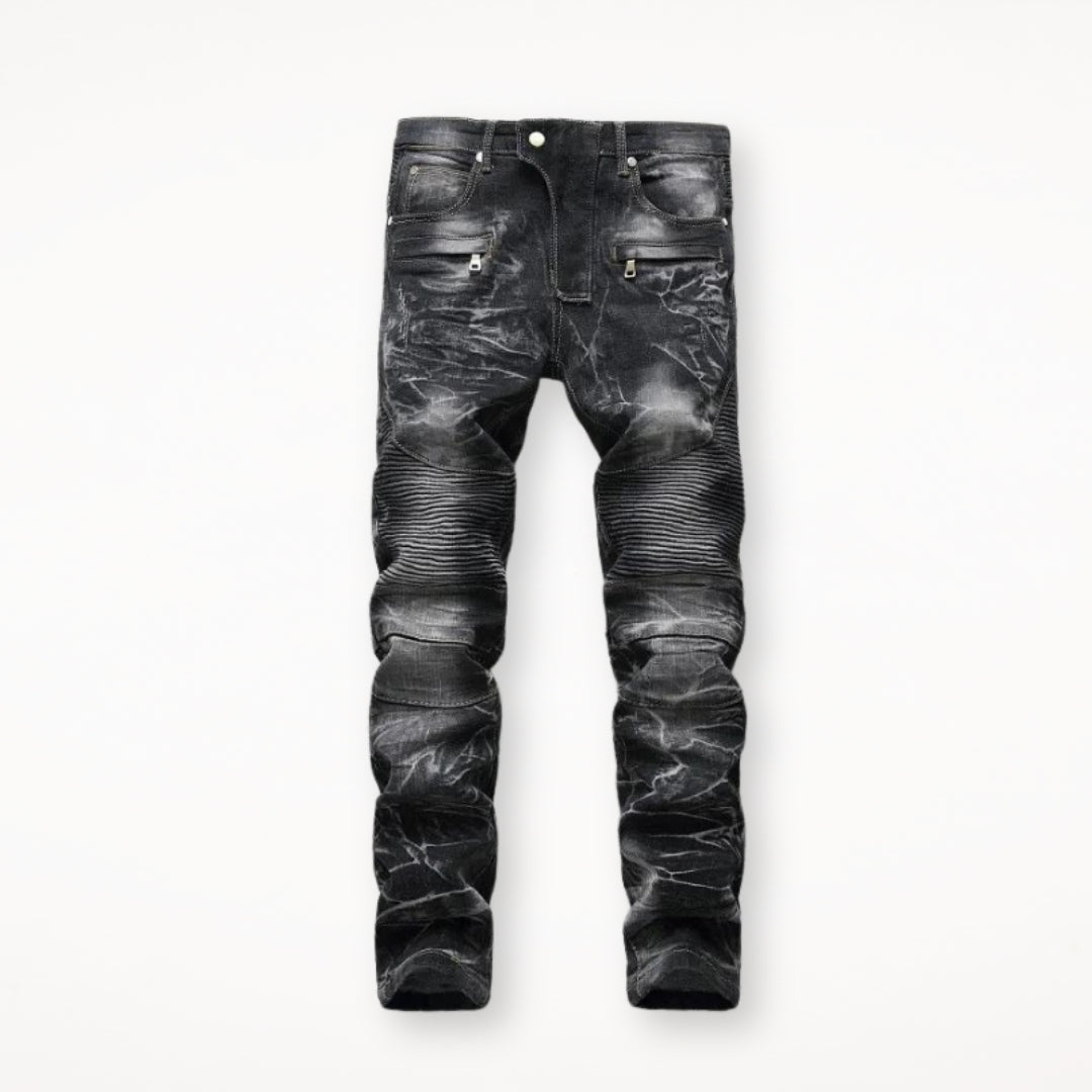 Jean homme vintage – Style Motor Driver – Projet Paris – Look nostalgique et silhouette affinée