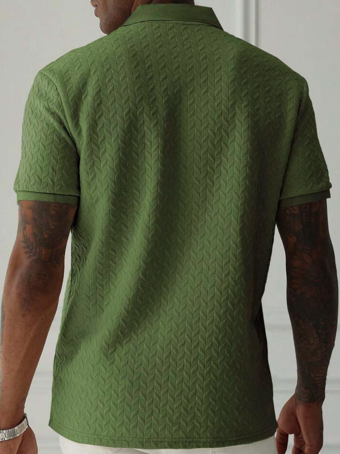Polo homme élégant – Texture raffinée et col boutonné – Projet Paris – Confort décontracté