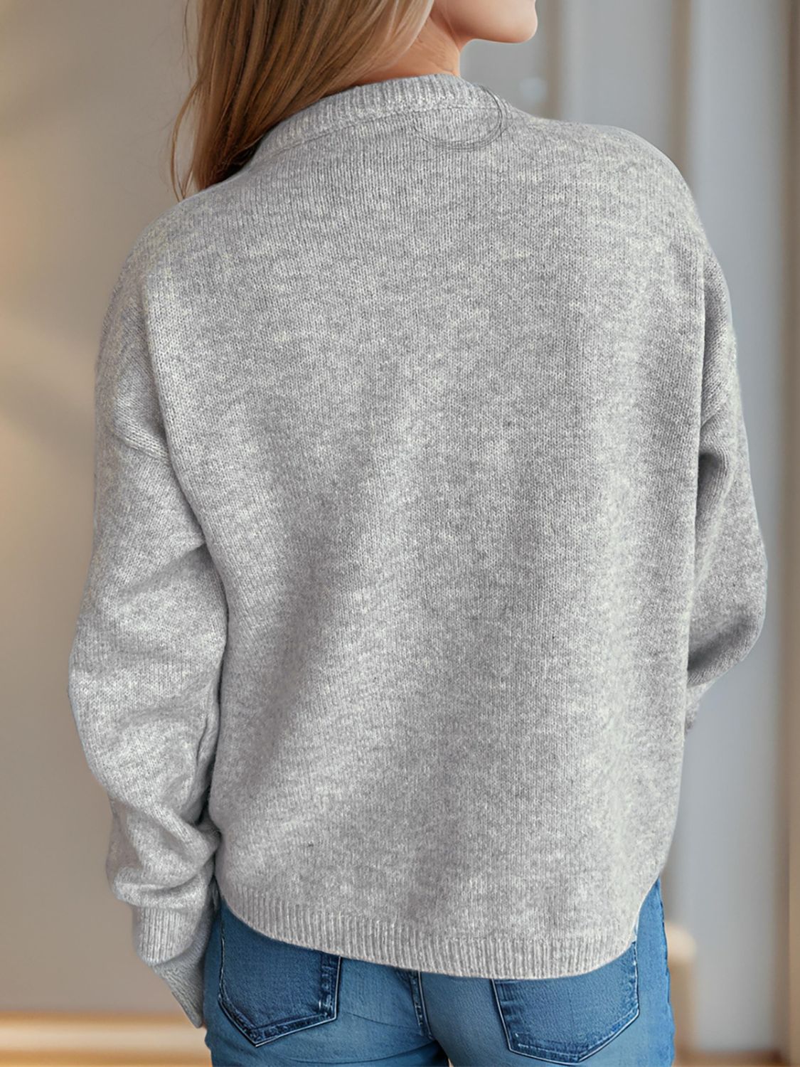 Cardigan à manches longues avec boutons - Projet Paris - Élégance et confort
