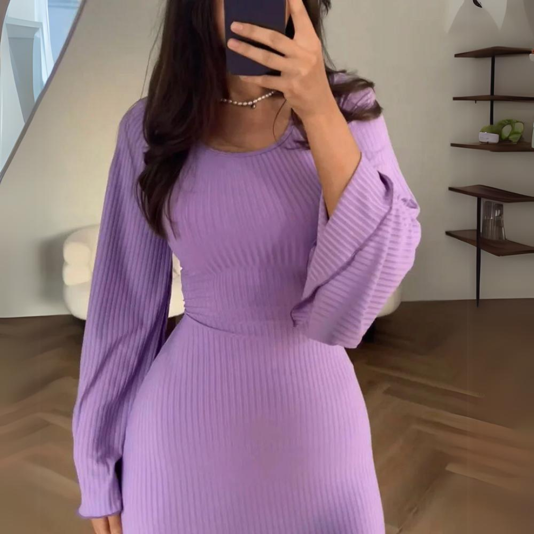 Robe à manches longues - Élégante et confortable - Projet Paris - Parfaite pour toutes les occasions