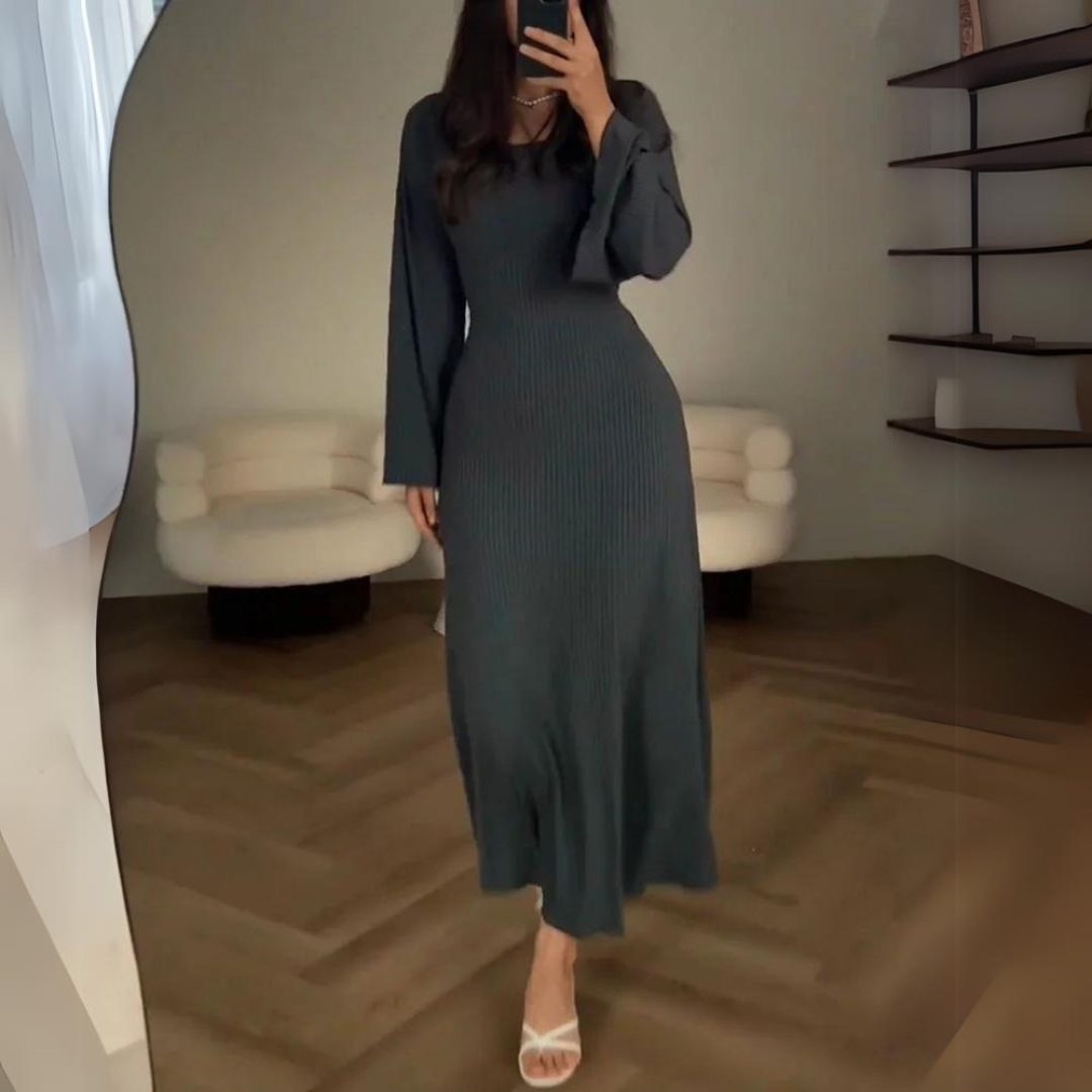 Robe à manches longues - Projet Paris - Style intemporel et féminin - Parfaite pour toutes les occasions