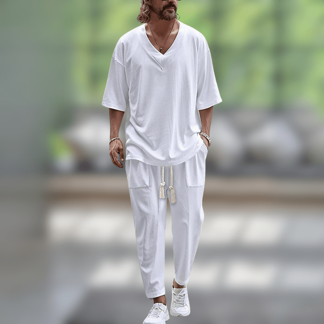 Ensemble 2 pièces manches courtes pour homme – Projet Paris – Look estival complet