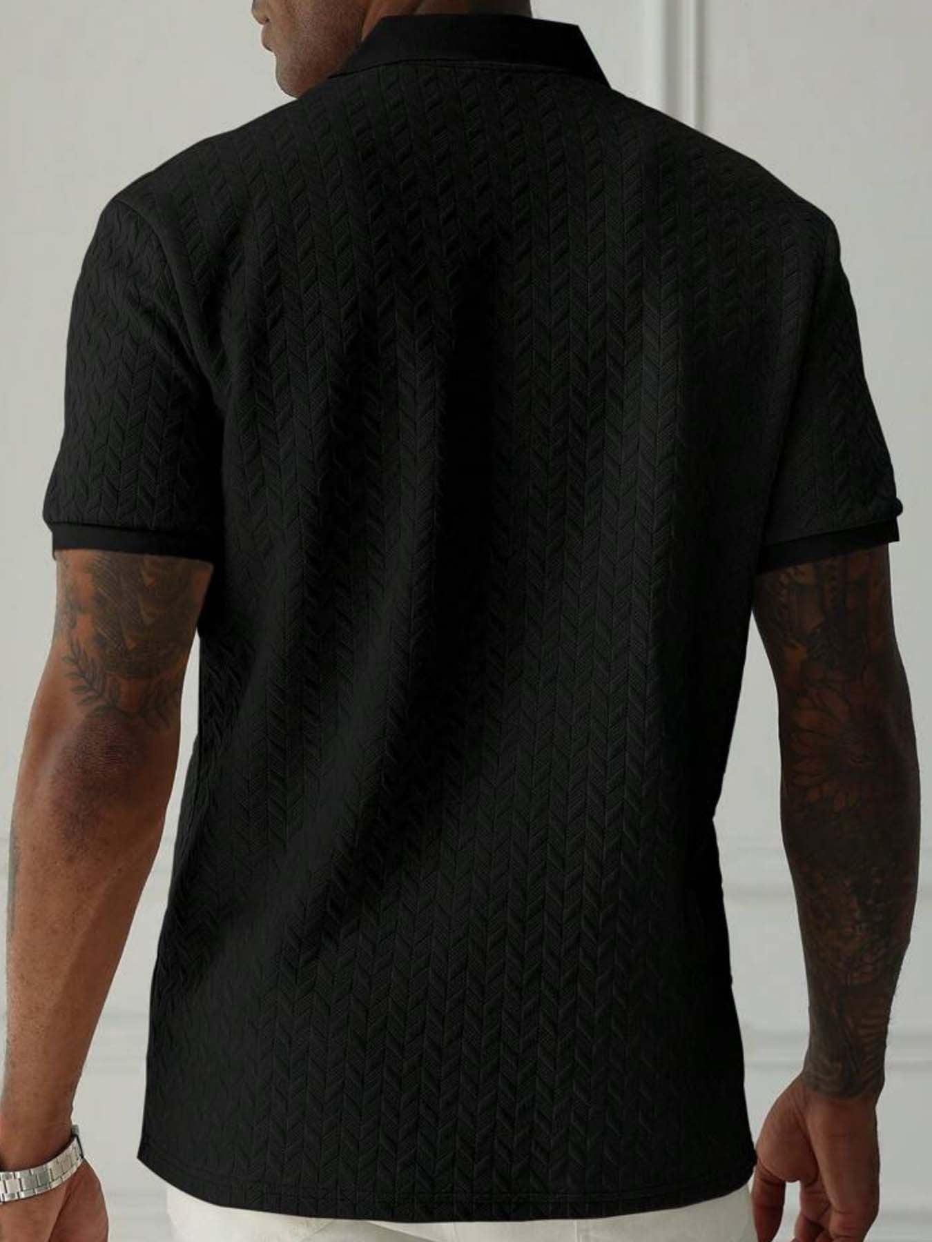 Polo homme élégant – Texture raffinée et col boutonné – Projet Paris – Confort décontracté