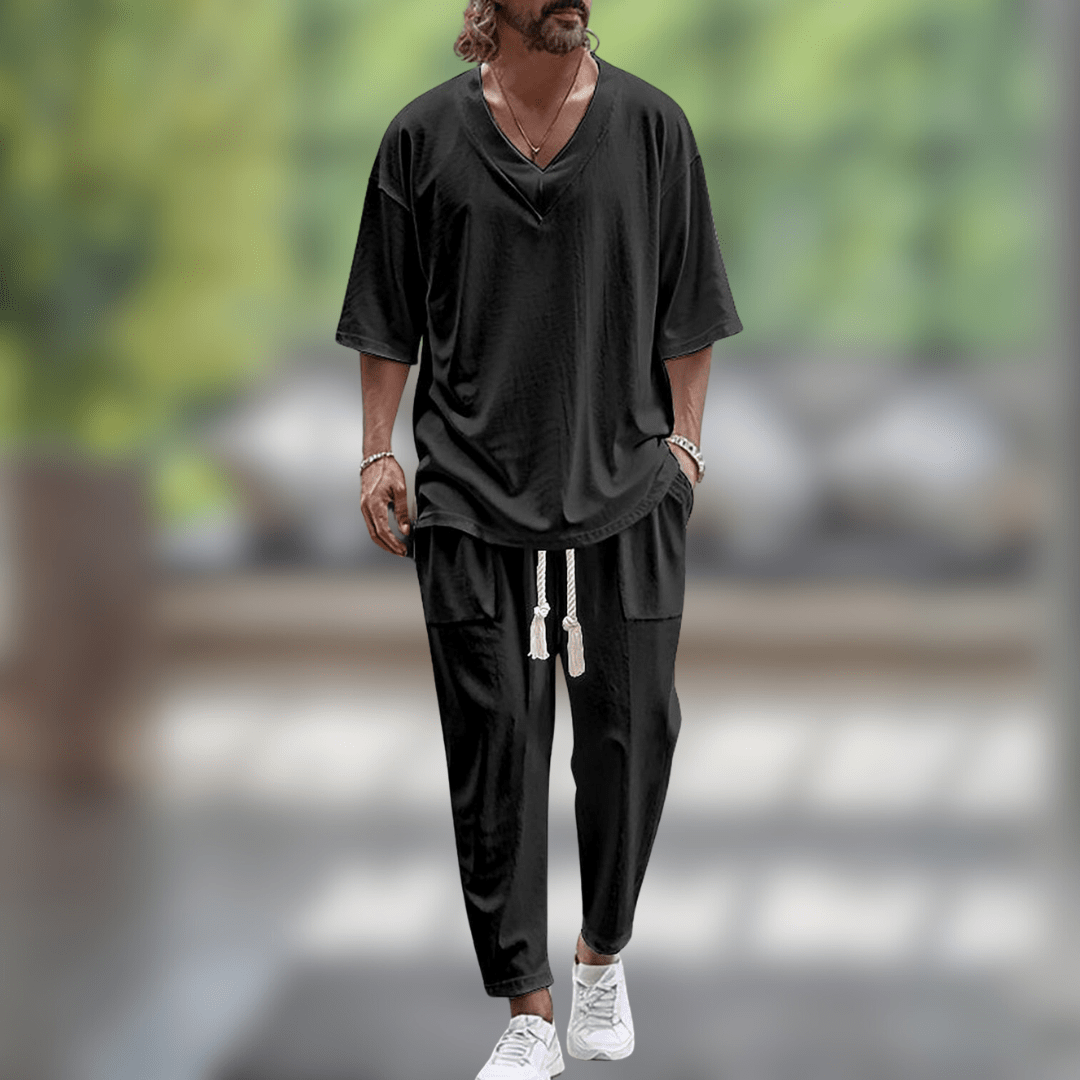 Ensemble 2 pièces manches courtes pour homme – Projet Paris – Look estival complet