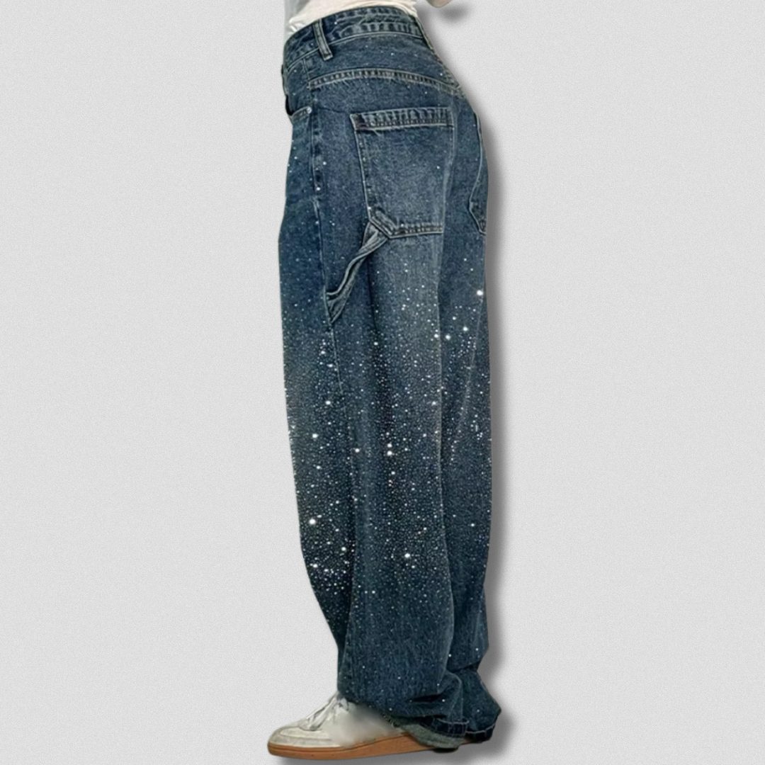 Jean femme premium – Détail brillant et coupe moderne – Projet Paris – Look tendance