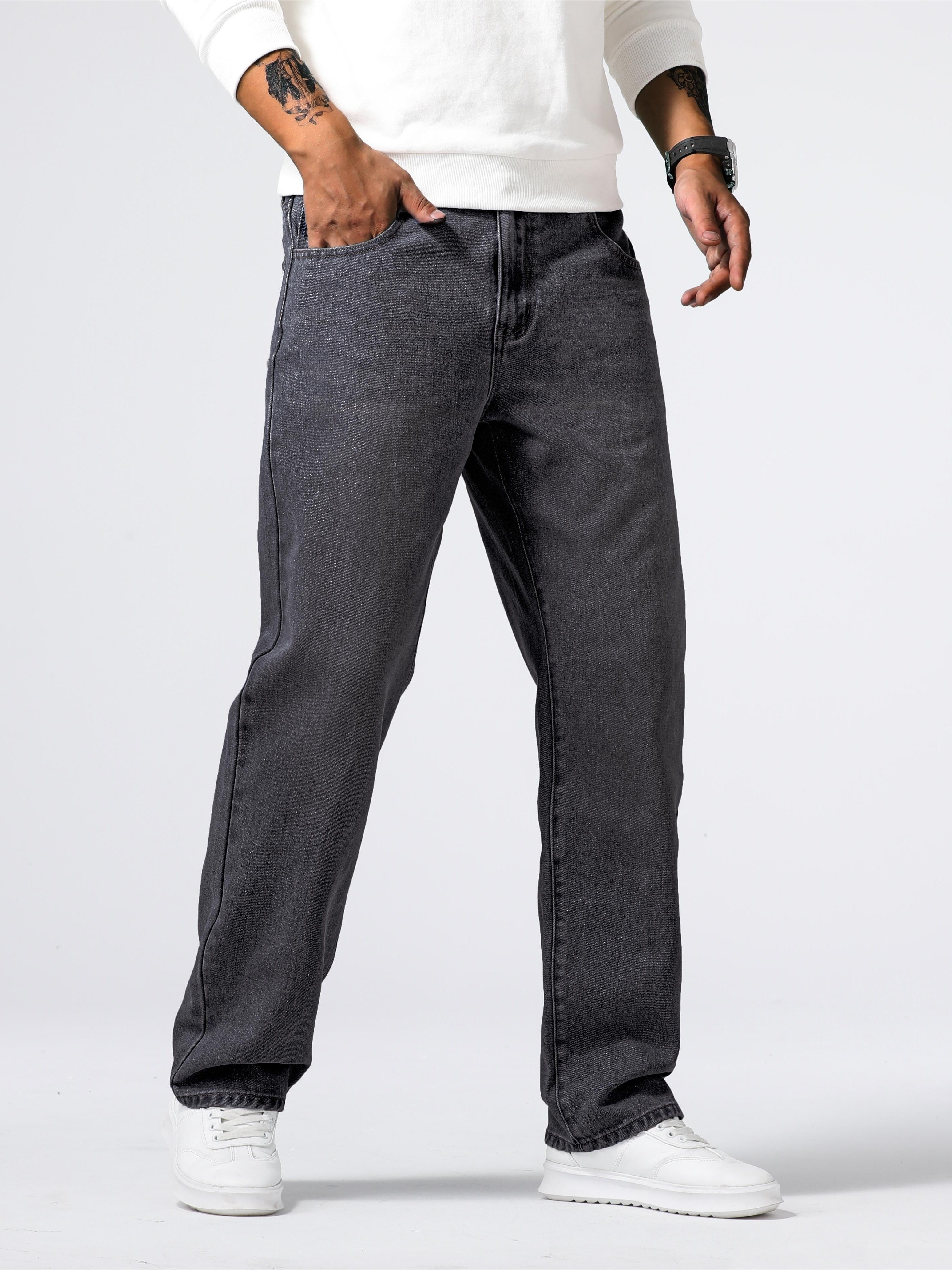 Jean ample effet usé pour homme - Projet Paris - Design vintage - Confort décontracté
