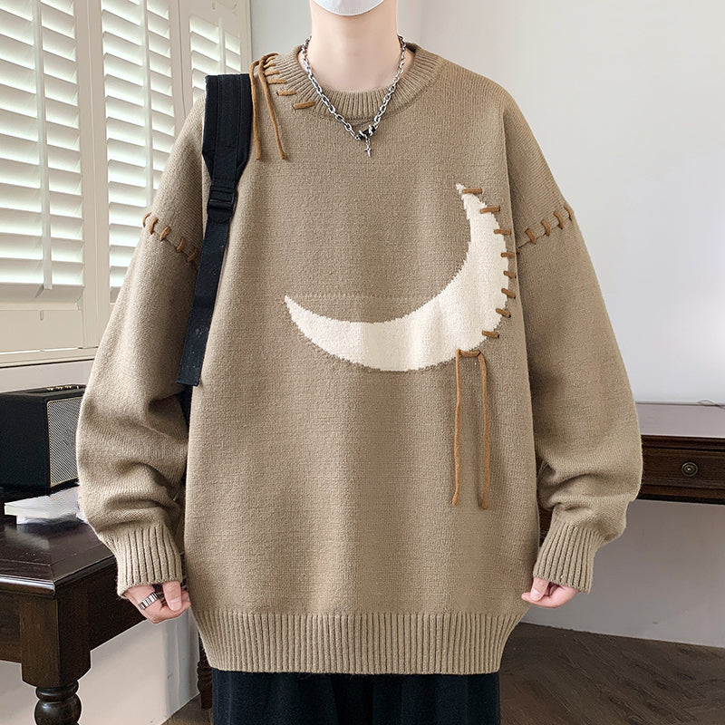 Pull Ample à Col Rond et Épaules Tombantes - Projet Paris - Décontracté et Tendance