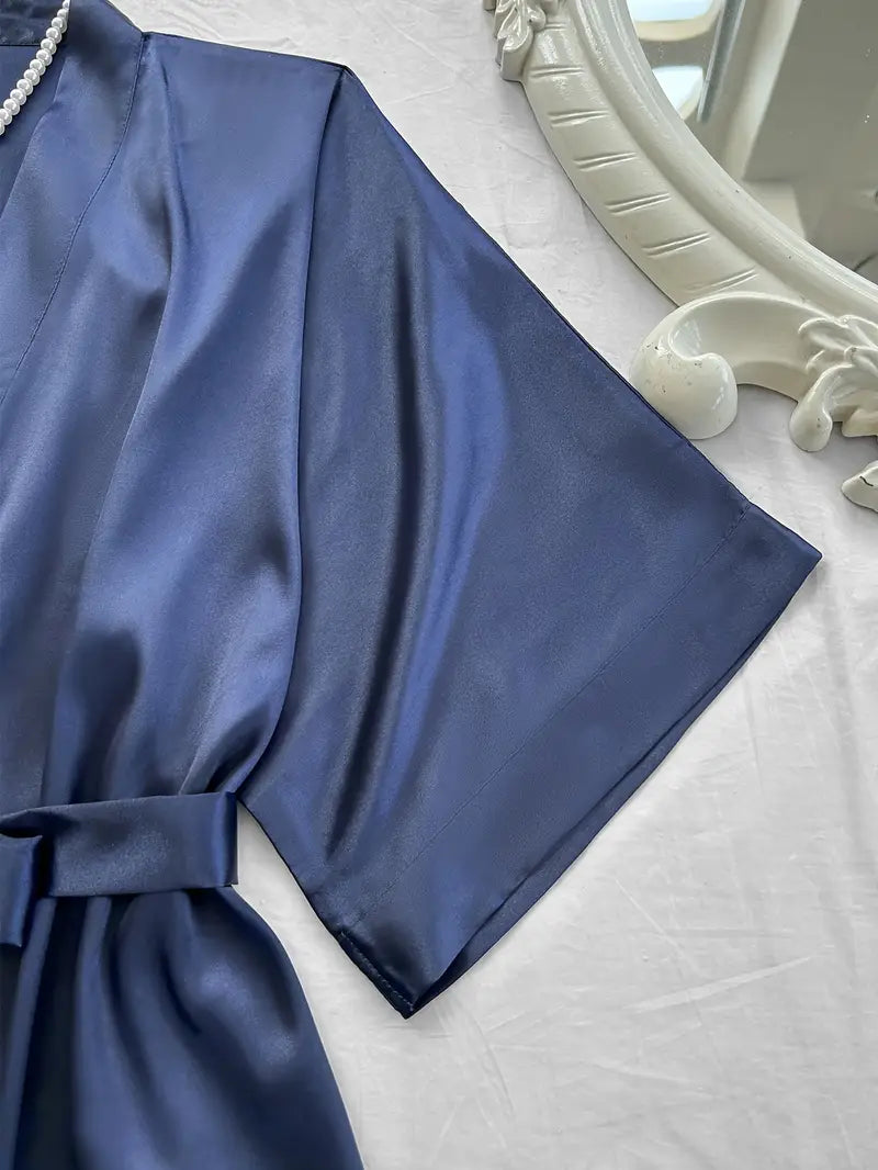 Ensemble Pyjama Satin 4 Pièces pour Femme – Projet Paris – Chic et raffiné