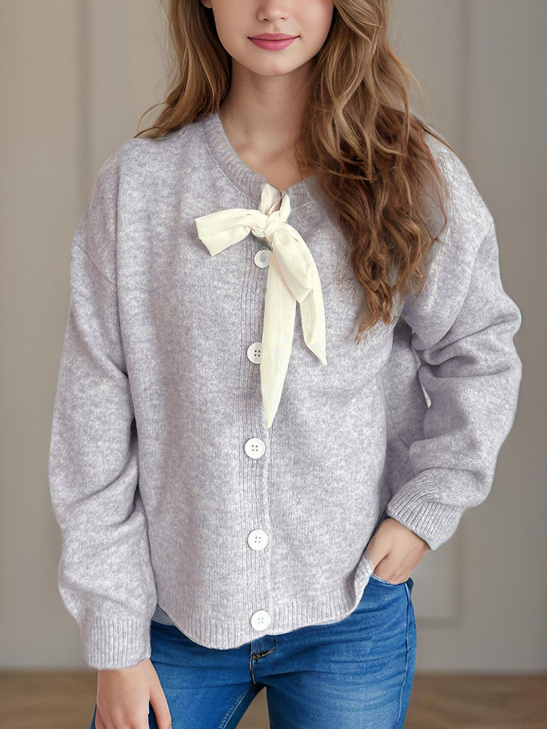 Cardigan à manches longues avec boutons - Projet Paris - Élégance et confort