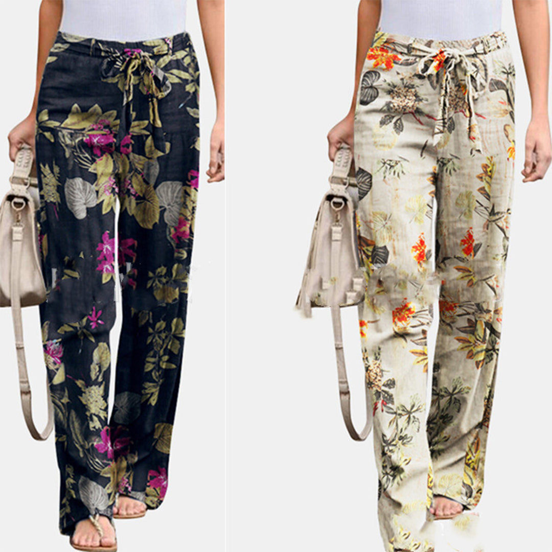 Pantalon décontracté imprimé fleuri - Projet Paris - Confort et style unique