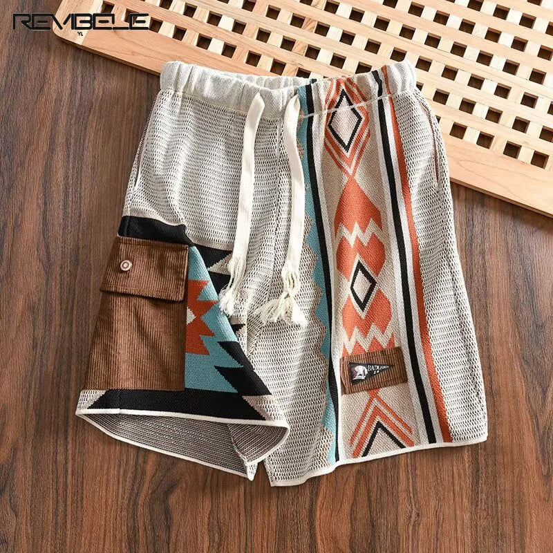 Short Homme à Imprimé Tribal – Colin – Projet Paris – Originalité Estivale et Grand Confort