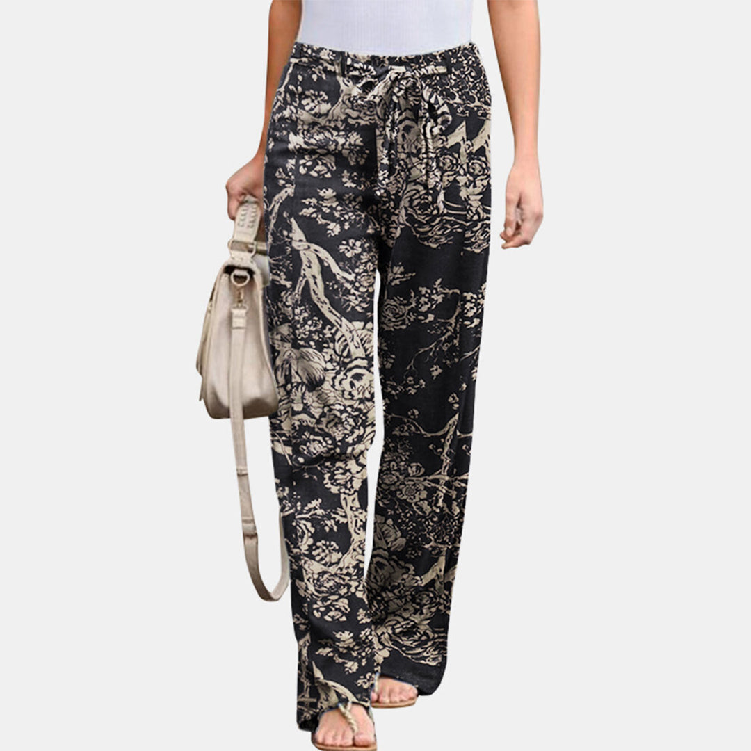 Pantalon décontracté imprimé fleuri - Projet Paris - Confort et style unique