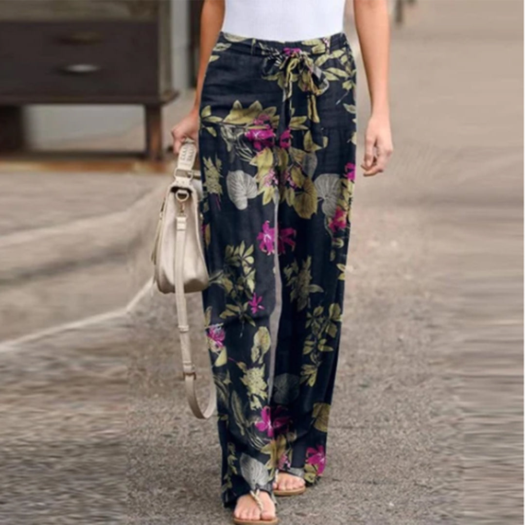 Pantalon décontracté imprimé fleuri - Projet Paris - Confort et style unique