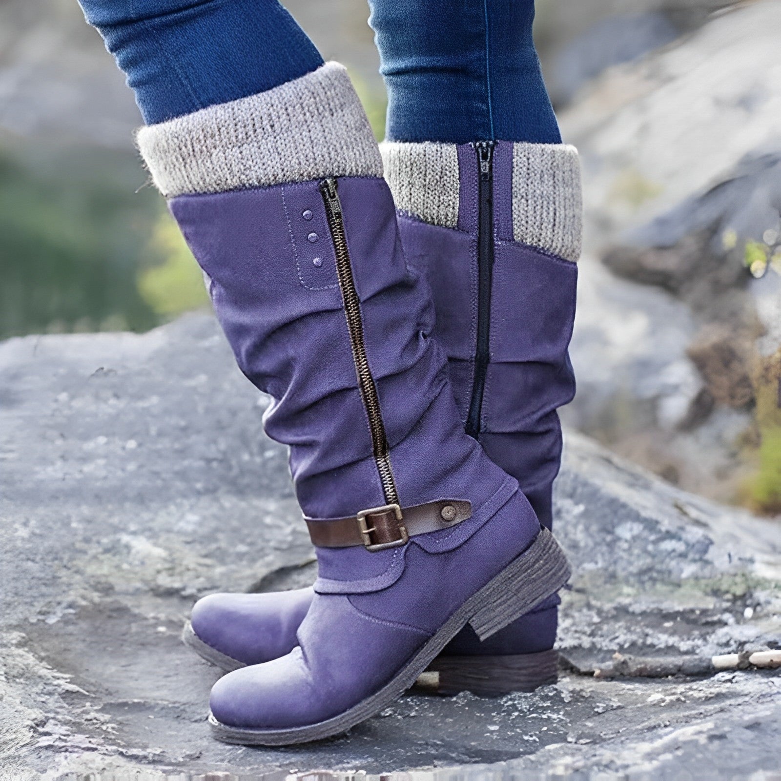 BlissStep - Bottes chaudes hauteur mollet - Pour femmes - Projet Paris - Confort et chaleur
