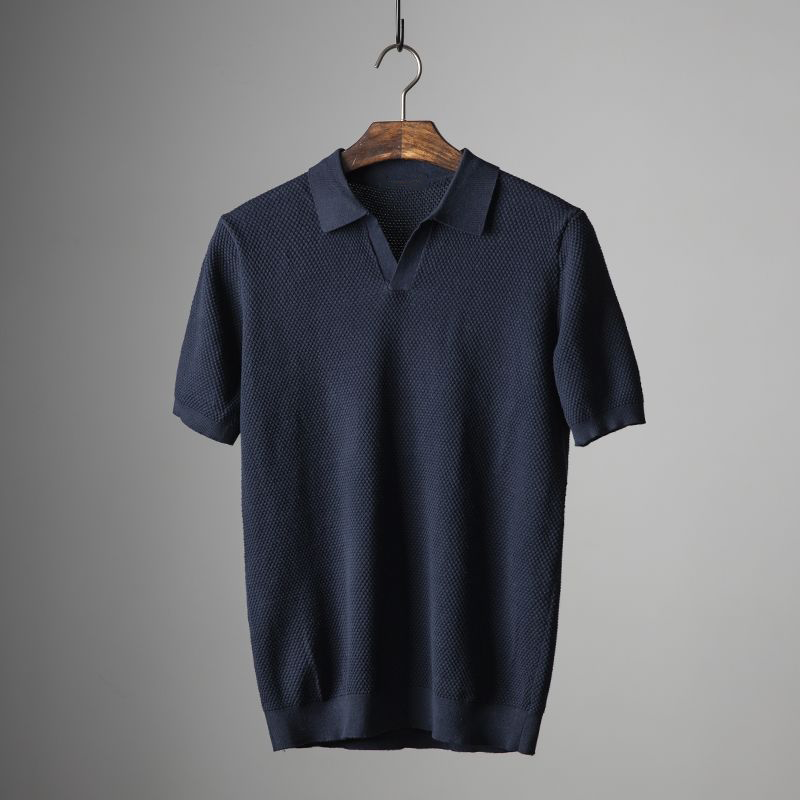 Polo Charleston homme – En coton Pérou – Projet Paris – Élégance intemporelle – Parfait pour un style raffiné