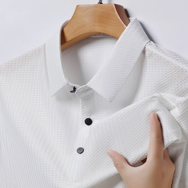 Polo en maille respirante – Projet Paris – Confort technique et style raffiné