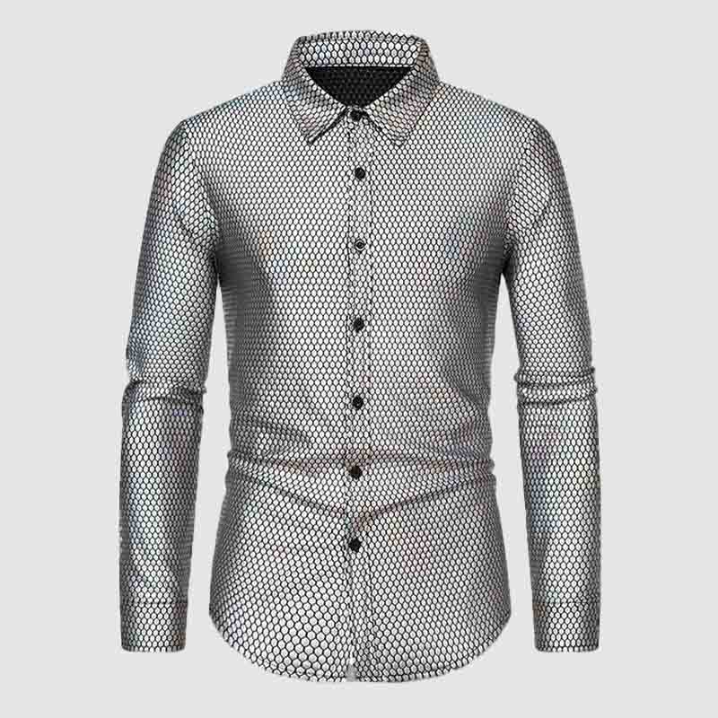 Chemise DualSky pour homme – Projet Paris – Élégance bicolore au style contemporain