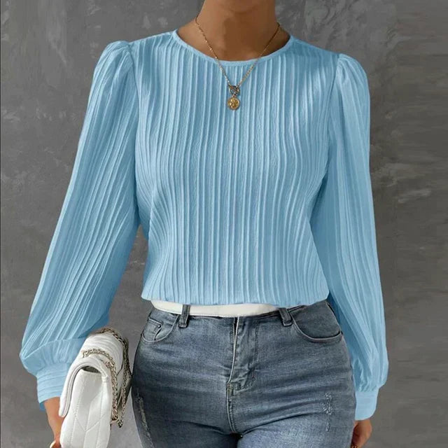 Blouse Plissée – Projet Paris – Élégance intemporelle – Confort et fluidité