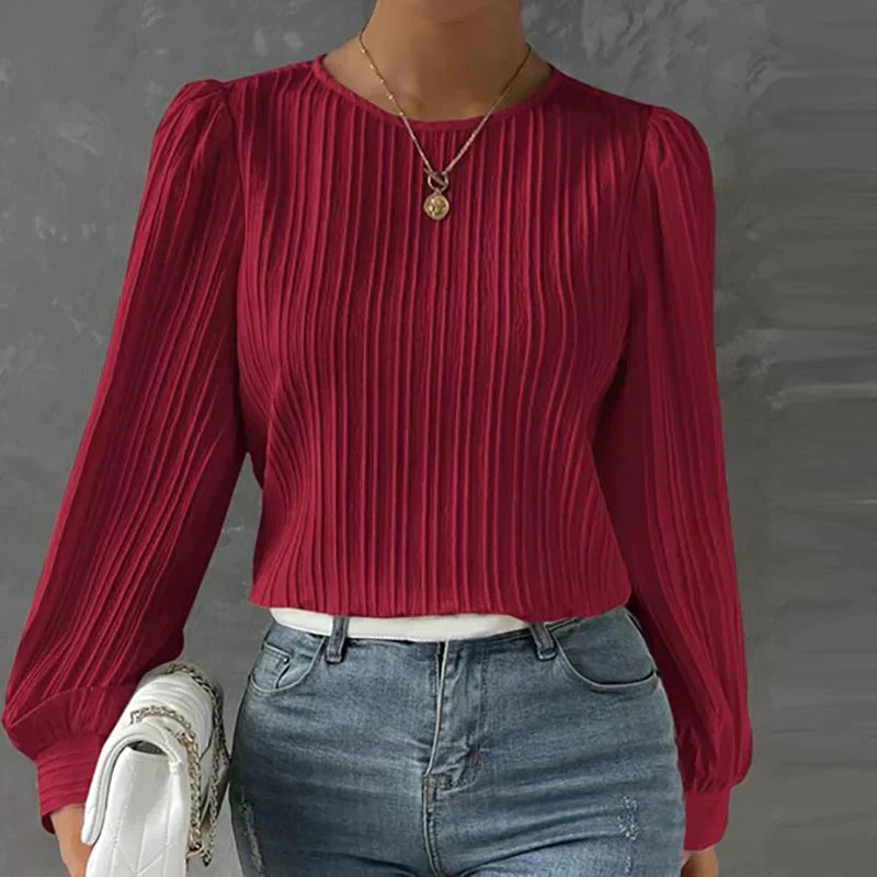 Blouse Plissée – Projet Paris – Élégance intemporelle – Confort et fluidité