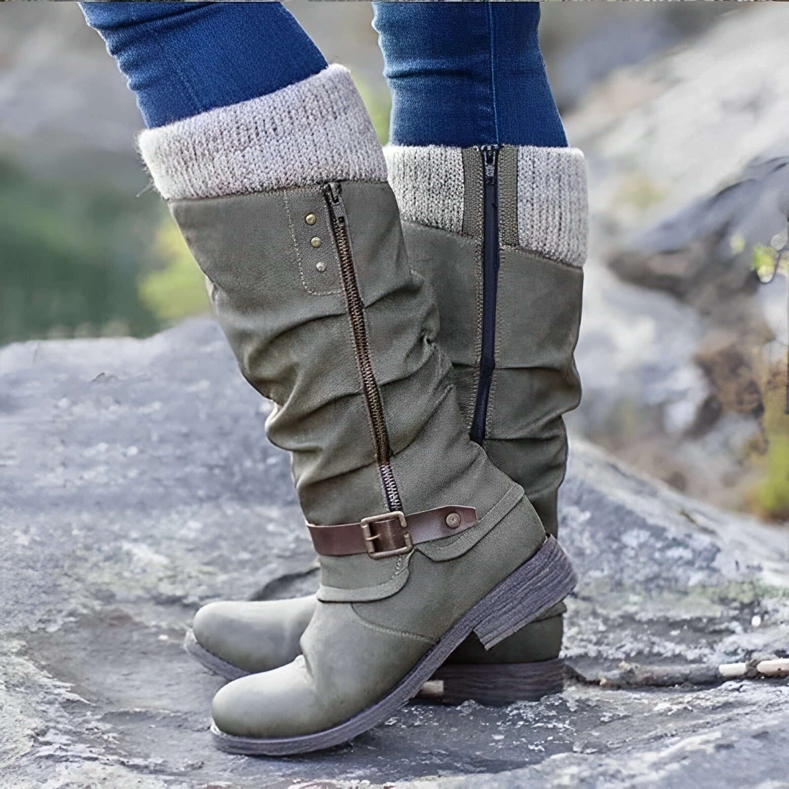 BlissStep - Bottes chaudes hauteur mollet - Pour femmes - Projet Paris - Confort et chaleur